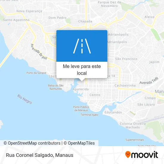 Rua Coronel Salgado mapa