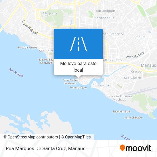 Rua Marquês De Santa Cruz mapa