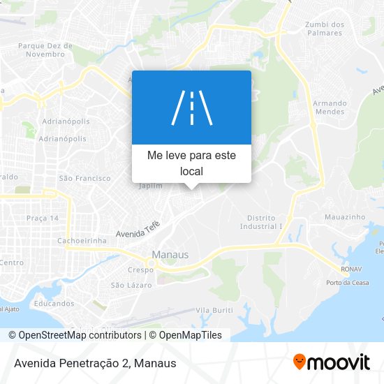 Avenida Penetração 2 mapa