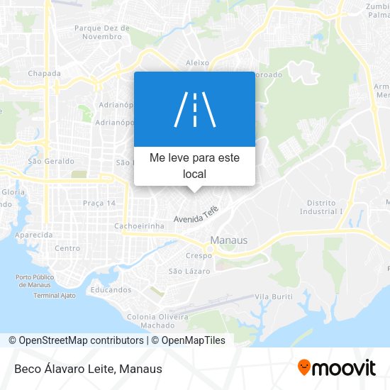 Beco Álavaro Leite mapa