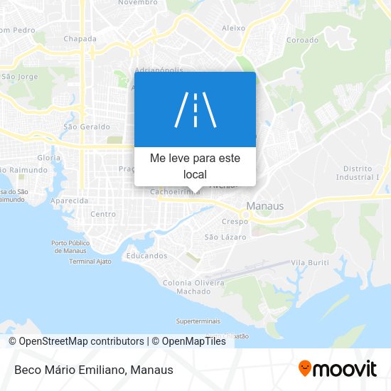 Beco Mário Emiliano mapa