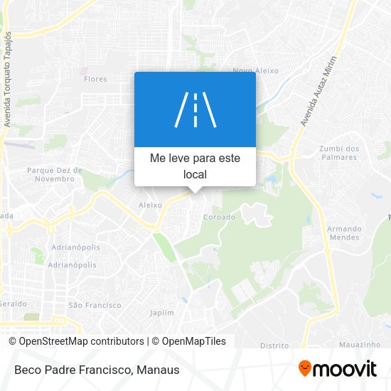 Beco Padre Francisco mapa