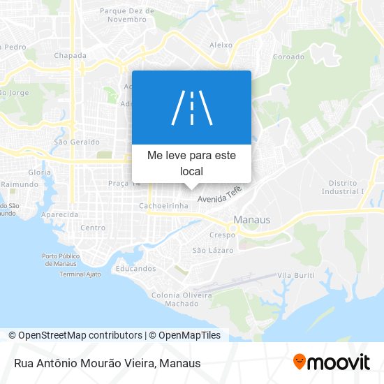 Rua Antônio Mourão Vieira mapa