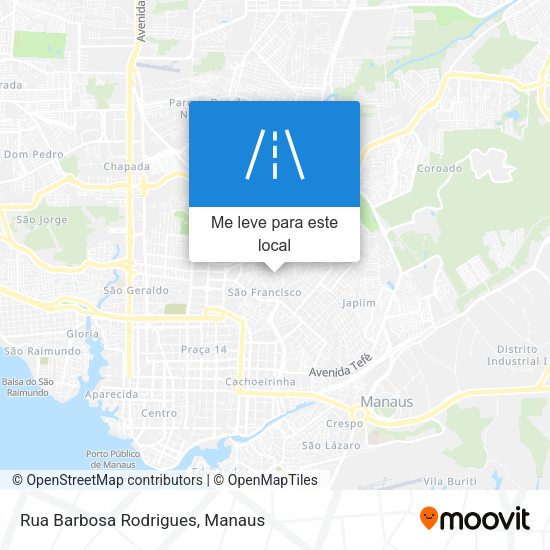 Rua Barbosa Rodrigues mapa