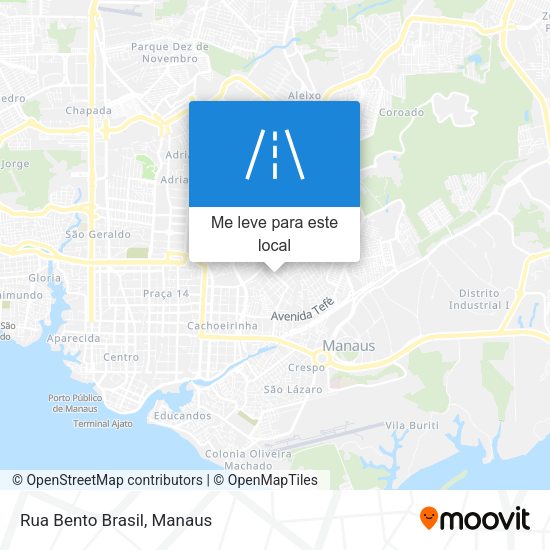 Rua Bento Brasil mapa