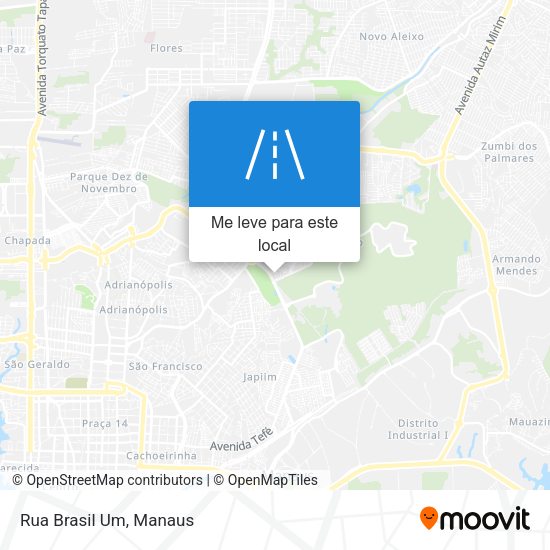 Rua Brasil Um mapa