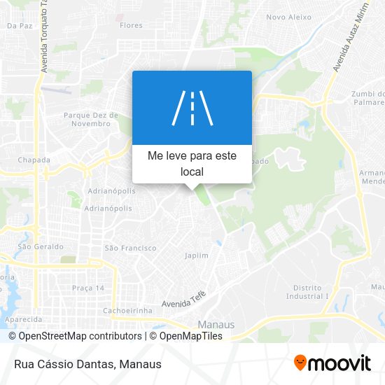 Rua Cássio Dantas mapa