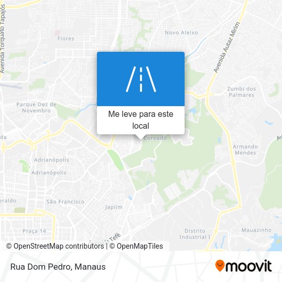 Rua Dom Pedro mapa