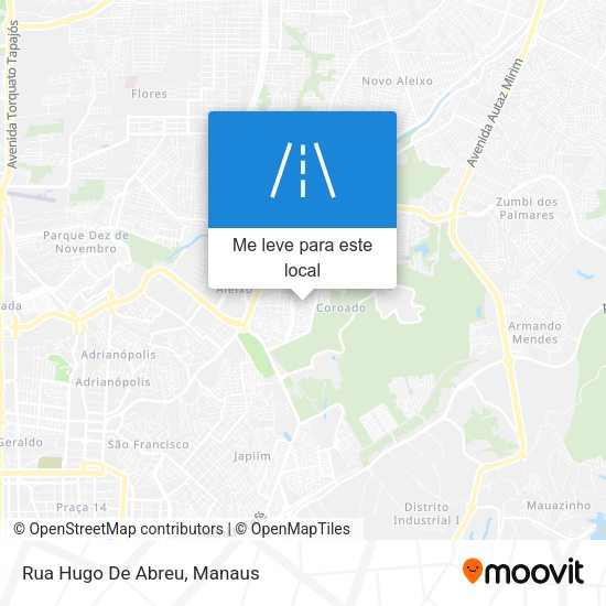 Rua Hugo De Abreu mapa