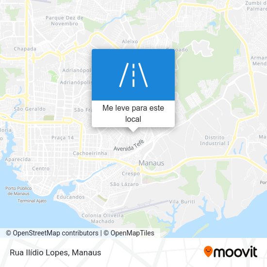 Rua Ilídio Lopes mapa