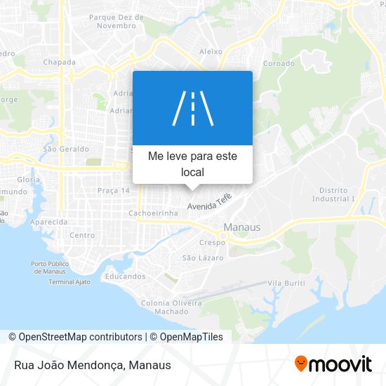 Rua João Mendonça mapa