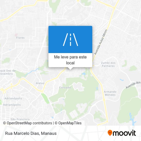 Rua Marcelo Dias mapa