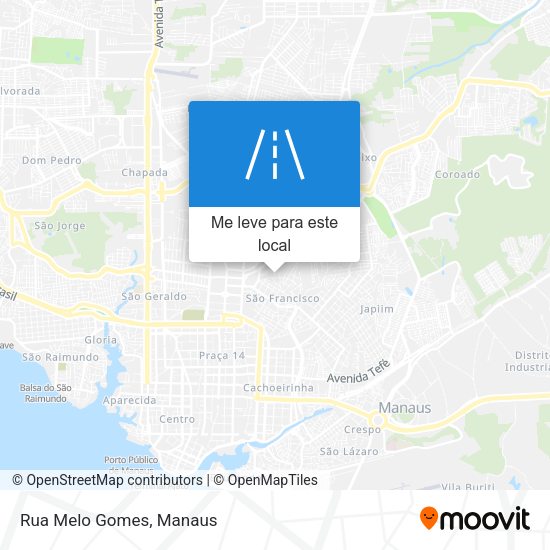 Rua Melo Gomes mapa