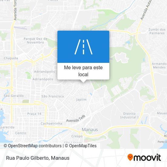 Rua Paulo Gilberto mapa