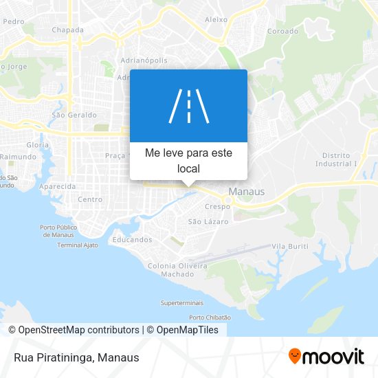 Rua Piratininga mapa