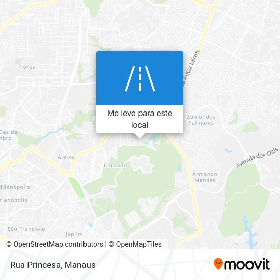 Rua Princesa mapa