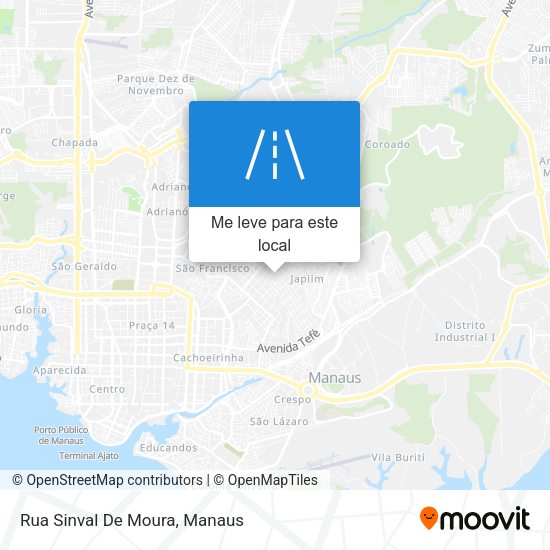 Rua Sinval De Moura mapa