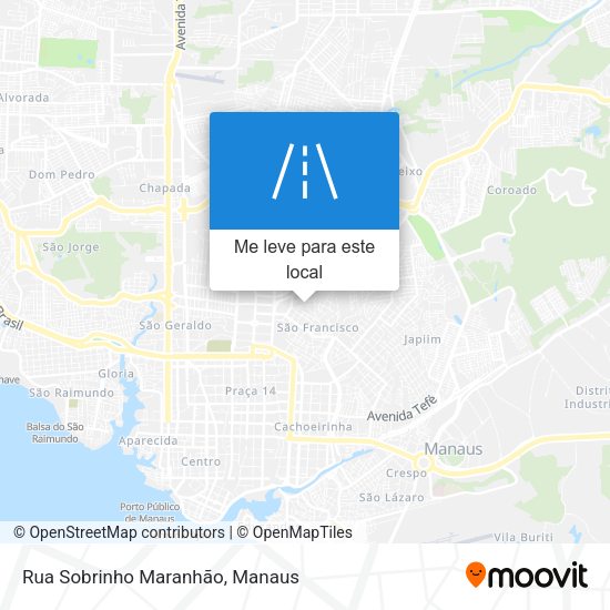 Rua Sobrinho Maranhão mapa