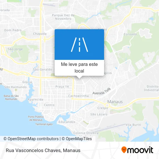 Rua Vasconcelos Chaves mapa