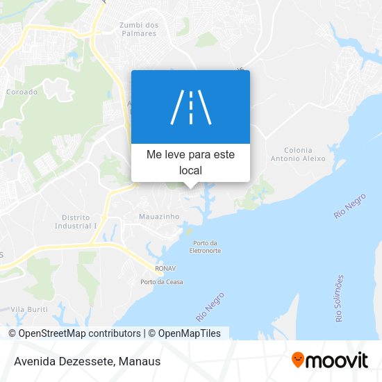 Avenida Dezessete mapa
