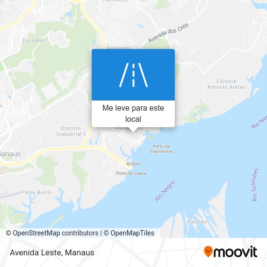 Avenida Leste mapa