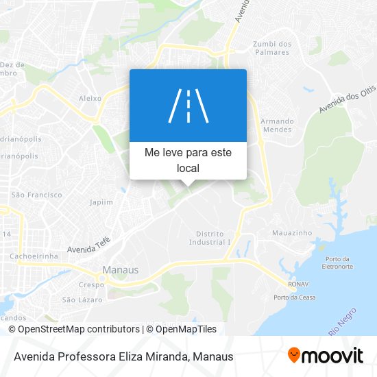 Avenida Professora Eliza Miranda mapa