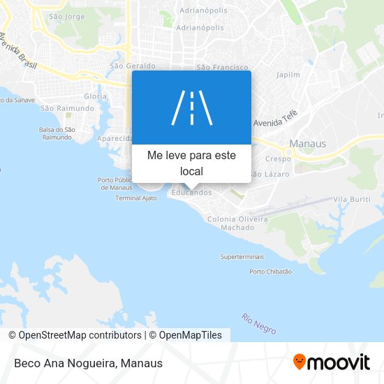 Beco Ana Nogueira mapa