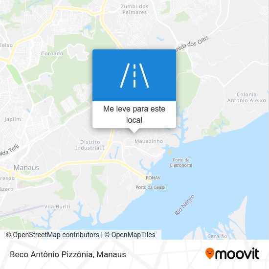 Beco Antônio Pizzônia mapa