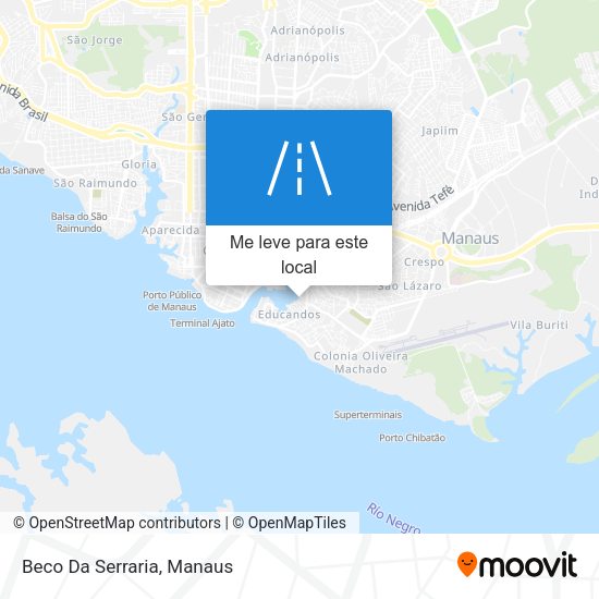 Beco Da Serraria mapa