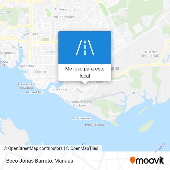 Beco Jonas Barreto mapa