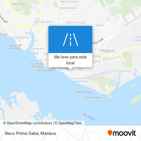 Beco Primo Sabá mapa