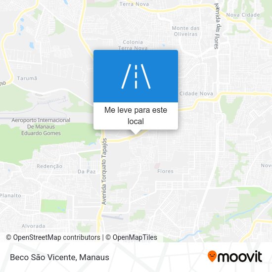 Beco São Vicente mapa