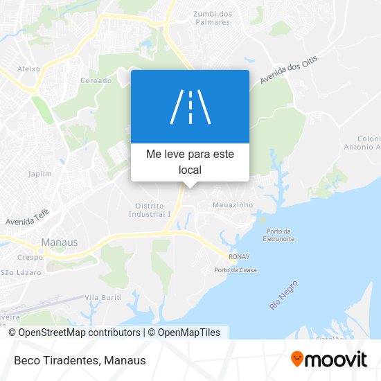 Beco Tiradentes mapa