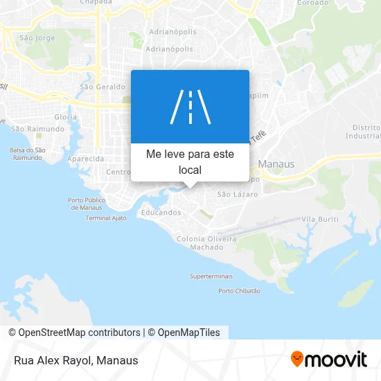 Rua Alex Rayol mapa