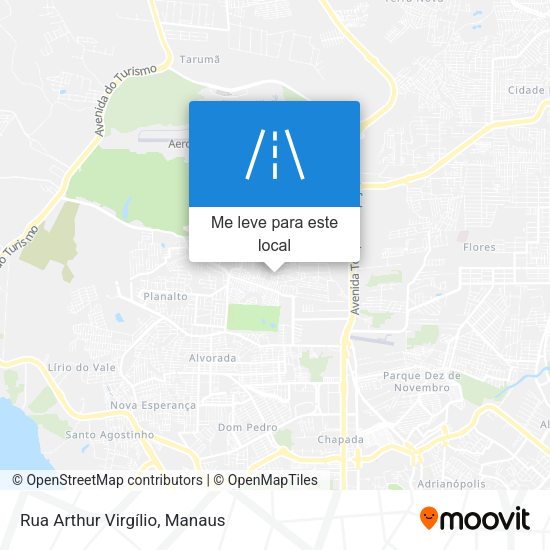 Rua Arthur Virgílio mapa
