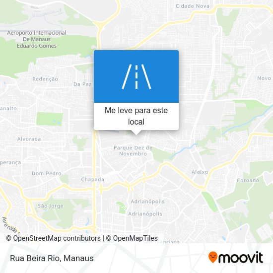 Rua Beira Rio mapa