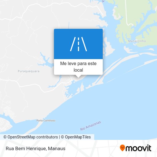 Rua Bem Henrique mapa