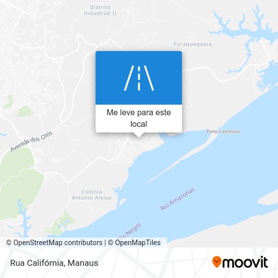 Rua Califórnia mapa