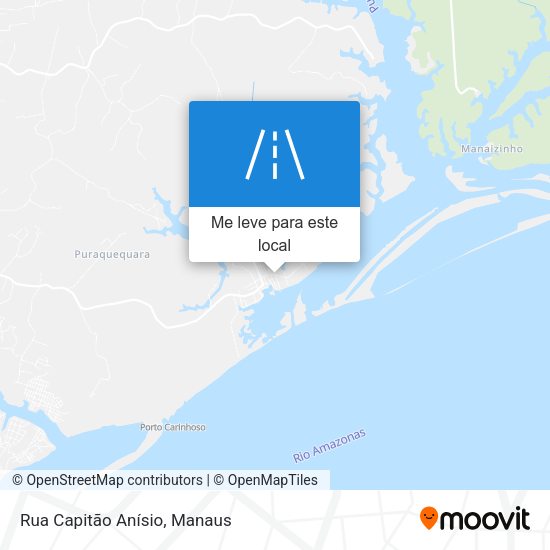 Rua Capitão Anísio mapa