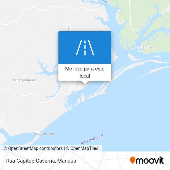 Rua Capitão Caverna mapa
