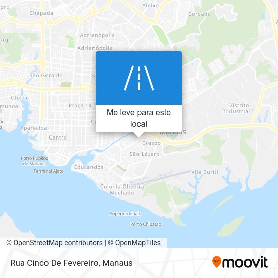 Rua Cinco De Fevereiro mapa
