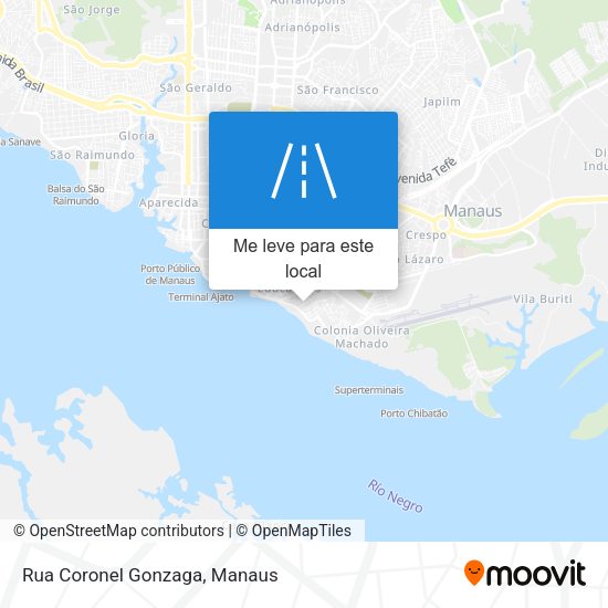 Rua Coronel Gonzaga mapa