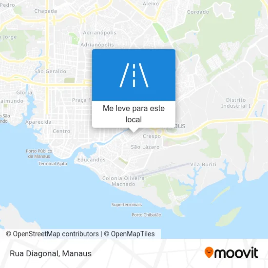 Rua Diagonal mapa