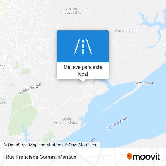 Rua Francisca Gomes mapa