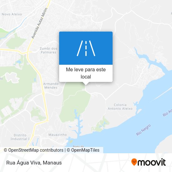 Rua Água Viva mapa