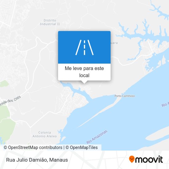 Rua Julio Damião mapa