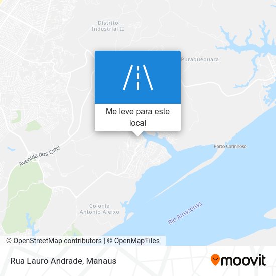 Rua Lauro Andrade mapa