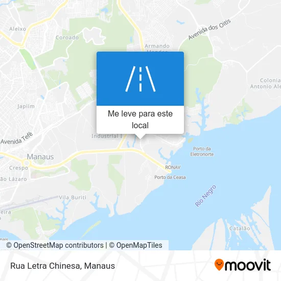 Rua Letra Chinesa mapa