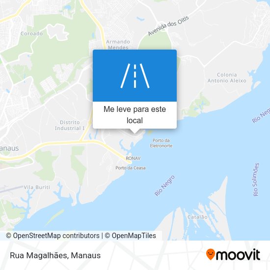 Rua Magalhães mapa