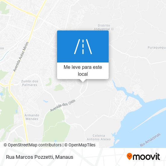 Rua Marcos Pozzetti mapa
